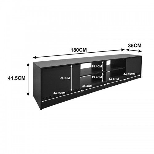 Έπιπλο τηλεόρασης Tivia pakoworld ανθρακί 180x35x41.5εκ Σαλόνι Έπιπλο τηλεόρασης Tivia pakoworld ανθρακί 180x35x41.5εκ Σαλόνι