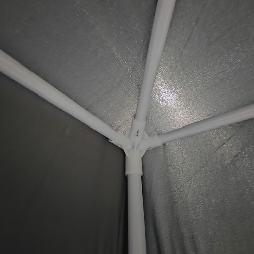 Κιόσκι Gazebo pakoworld μεταλλικός σκελετός - ύφασμα ανθρακί 3x3m Εξωτερικού Χώρου