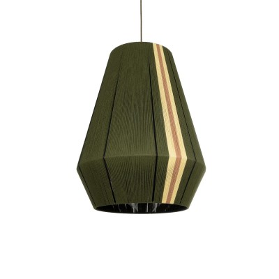 GLOBOSTAR® SALERNO 02335 Boho Κρεμαστό Φωτιστικό Οροφής με Ντουί 1 x E27 AC 220-240V IP20 - Λαδί & Μπεζ - Μ50 x Π50 x Υ60cm