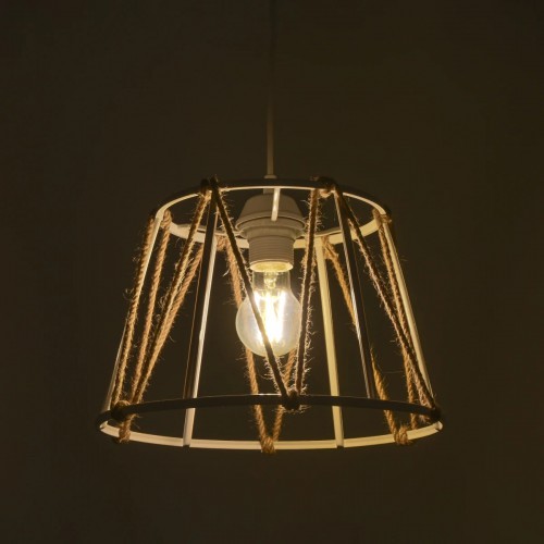 GloboStar® JUTE 203-0092 Μοντέρνο Κρεμαστό Φωτιστικό Σχοινί Μονόφωτο 1 x E27 IP20 Μπεζ Μεταλλό με Μπεζ Σχοινί- Μ30 x Π30 x Υ75cm Διακόσμηση - Φως - Χαλιά GloboStar® JUTE 203-0092 Μοντέρνο Κρεμαστό Φωτιστικό Σχοινί Μονόφωτο 1 x E27 IP20 Μπεζ Μεταλλό με Μπεζ Σχοινί- Μ30 x Π30 x Υ75cm Διακόσμηση - Φως - Χαλιά