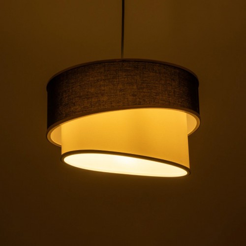 GloboStar® SONIA 203-0120 Μοντέρνο Κρεμαστό Φωτιστικό Καπέλο Μονόφωτο 1 x E27 IP20 Μαύρο & Μπεζ Ύφασμα με Χρυσή Λεπτομέρεια - Μ30 x Π30 x Υ90 cm Διακόσμηση - Φως - Χαλιά GloboStar® SONIA 203-0120 Μοντέρνο Κρεμαστό Φωτιστικό Καπέλο Μονόφωτο 1 x E27 IP20 Μαύρο & Μπεζ Ύφασμα με Χρυσή Λεπτομέρεια - Μ30 x Π30 x Υ90 cm Διακόσμηση - Φως - Χαλιά