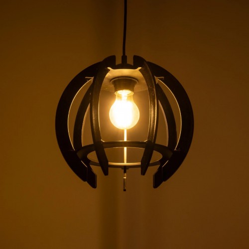 GLOBOSTAR® VIVIDUS 202-0028 MODERN PENDANT SUSPENSION LIGHT 1 X E27 IP20 BLACK & TRANSPARENT PLASTIC - L30 X W30 X H70CM Διακόσμηση - Φως - Χαλιά GLOBOSTAR® VIVIDUS 202-0028 MODERN PENDANT SUSPENSION LIGHT 1 X E27 IP20 BLACK & TRANSPARENT PLASTIC - L30 X W30 X H70CM Διακόσμηση - Φως - Χαλιά