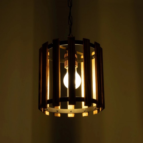 GloboStar® PRISMON 201-0061 Vintage Κρεμαστό Φωτιστικό Οροφής Πλέγμα Μονόφωτο 1 x E27 IP20 Καρυδί Ξύλο με Μαύρο Μέταλλο - Μ25 x Π25 x Υ65cm Διακόσμηση - Φως - Χαλιά GloboStar® PRISMON 201-0061 Vintage Κρεμαστό Φωτιστικό Οροφής Πλέγμα Μονόφωτο 1 x E27 IP20 Καρυδί Ξύλο με Μαύρο Μέταλλο - Μ25 x Π25 x Υ65cm Διακόσμηση - Φως - Χαλιά