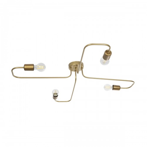 GloboStar® MOORNA 201-0065 Vintage Οροφής Πλέγμα Πολύφωτο 4 x E27 IP20 Χρυσό Μέταλλο - Μ50 x Π50 x Υ15cm Διακόσμηση - Φως - Χαλιά GloboStar® MOORNA 201-0065 Vintage Οροφής Πλέγμα Πολύφωτο 4 x E27 IP20 Χρυσό Μέταλλο - Μ50 x Π50 x Υ15cm Διακόσμηση - Φως - Χαλιά