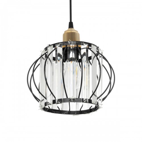 GloboStar® LUCERO 201-0078 Vintage Κρεμαστό Φωτιστικό Πλέγμα Μονόφωτο 1 x E27 IP20 Μαύρο και Χρυσό Μέταλλο - Μ16 x Π16 x Υ70cm Διακόσμηση - Φως - Χαλιά GloboStar® LUCERO 201-0078 Vintage Κρεμαστό Φωτιστικό Πλέγμα Μονόφωτο 1 x E27 IP20 Μαύρο και Χρυσό Μέταλλο - Μ16 x Π16 x Υ70cm Διακόσμηση - Φως - Χαλιά