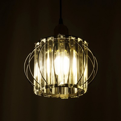 GloboStar® LUCERO 201-0078 Vintage Κρεμαστό Φωτιστικό Πλέγμα Μονόφωτο 1 x E27 IP20 Μαύρο και Χρυσό Μέταλλο - Μ16 x Π16 x Υ70cm Διακόσμηση - Φως - Χαλιά GloboStar® LUCERO 201-0078 Vintage Κρεμαστό Φωτιστικό Πλέγμα Μονόφωτο 1 x E27 IP20 Μαύρο και Χρυσό Μέταλλο - Μ16 x Π16 x Υ70cm Διακόσμηση - Φως - Χαλιά