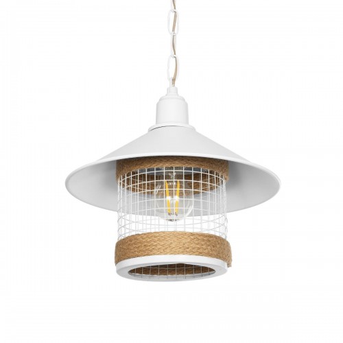 GloboStar® GLORA 201-0089 Vintage Κρεμαστό Φωτιστικό Καμπάνα Μονόφωτο 1 x E27 IP20 Λευκο Μέταλλο - Μ30 x Π30 x Υ54cm Διακόσμηση - Φως - Χαλιά GloboStar® GLORA 201-0089 Vintage Κρεμαστό Φωτιστικό Καμπάνα Μονόφωτο 1 x E27 IP20 Λευκο Μέταλλο - Μ30 x Π30 x Υ54cm Διακόσμηση - Φως - Χαλιά