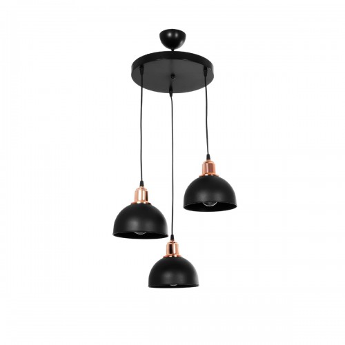 GloboStar® ΗUT 203-0146 Μοντέρνο Κρεμαστό Φωτιστικό Καμπάνα Τρίφωτο 3 x E27 IP20 Μαύρο με Χρυσό Πλαστικό - Μ40 x Π40 x Υ76cm Διακόσμηση - Φως - Χαλιά GloboStar® ΗUT 203-0146 Μοντέρνο Κρεμαστό Φωτιστικό Καμπάνα Τρίφωτο 3 x E27 IP20 Μαύρο με Χρυσό Πλαστικό - Μ40 x Π40 x Υ76cm Διακόσμηση - Φως - Χαλιά
