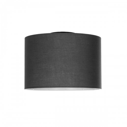 GloboStar® CILIO 203-0153 Μοντέρνο Φωτιστικό Οροφής Καπέλο Μονόφωτο 1 x E27 IP20 Γκρι Ύφασμα - Μ30 x Π30 x Υ21cm Διακόσμηση - Φως - Χαλιά