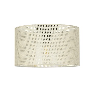 GLOBOSTAR® CILIO 203-0155 Μοντέρνο Φωτιστικό Οροφής με Ντουί 1 x E27 AC 220-240V IP20 - Λευκό - Μ38 x Π38 x Υ23cm