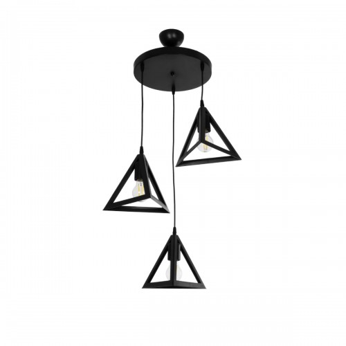 GloboStar® TRIANGLE 203-0160 Μοντέρνο Κρεμαστό Φωτιστικό Καμπάνα Τρίφωτο 3 x E27 IP20 Μαύρο Πλαστικό - Μ50 x Π50 x Υ80cm Διακόσμηση - Φως - Χαλιά GloboStar® TRIANGLE 203-0160 Μοντέρνο Κρεμαστό Φωτιστικό Καμπάνα Τρίφωτο 3 x E27 IP20 Μαύρο Πλαστικό - Μ50 x Π50 x Υ80cm Διακόσμηση - Φως - Χαλιά