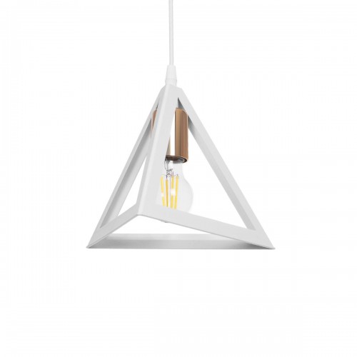 GloboStar® TRIANGLE 203-0165 Μοντέρνο Κρεμαστό Φωτιστικό Καμπάνα Μονόφωτο 1 x E27 IP20 Λευκό με Χρυσό Πλαστικό - Μ24 x Π24 x Υ56cm Διακόσμηση - Φως - Χαλιά GloboStar® TRIANGLE 203-0165 Μοντέρνο Κρεμαστό Φωτιστικό Καμπάνα Μονόφωτο 1 x E27 IP20 Λευκό με Χρυσό Πλαστικό - Μ24 x Π24 x Υ56cm Διακόσμηση - Φως - Χαλιά