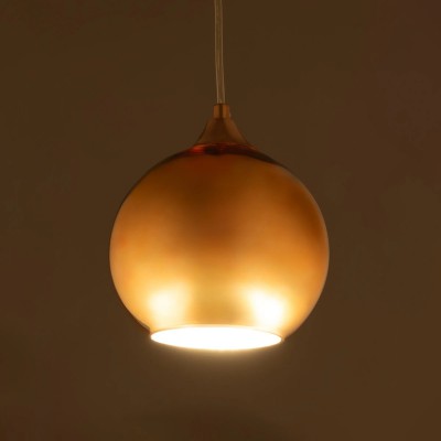GloboStar® CANDELA 01309 Μοντέρνο Κρεμαστό Φωτιστικό Οροφής Μονόφωτο 1 x E27 Γυάλινο Χάλκινο Νίκελ Φ15 x Υ13cm Διακόσμηση - Φωτισμός - Χαλιά GloboStar® CANDELA 01309 Μοντέρνο Κρεμαστό Φωτιστικό Οροφής Μονόφωτο 1 x E27 Γυάλινο Χάλκινο Νίκελ Φ15 x Υ13cm Διακόσμηση - Φωτισμός - Χαλιά
