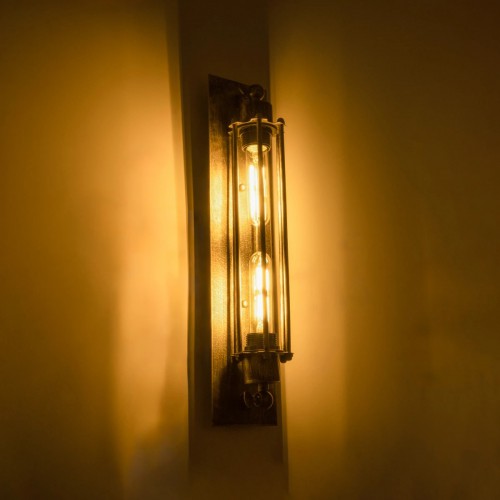 GloboStar® TOULON 01566 Vintage Industrial Φωτιστικό Τοίχου Απλίκα Δίφωτο Μπρούτζινο Σκουριά Μεταλλικό Πλέγμα Μ9.5 x Π10 x Υ47cm Διακόσμηση - Φωτισμός - Χαλιά GloboStar® TOULON 01566 Vintage Industrial Φωτιστικό Τοίχου Απλίκα Δίφωτο Μπρούτζινο Σκουριά Μεταλλικό Πλέγμα Μ9.5 x Π10 x Υ47cm Διακόσμηση - Φωτισμός - Χαλιά