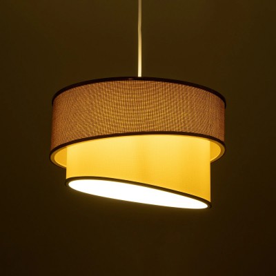 GloboStar® SONIA 203-0120 Μοντέρνο Κρεμαστό Φωτιστικό Καπέλο Μονόφωτο 1 x E27 IP20 Σκούρο Μπεζ & Μπεζ Ύφασμα με Χρυσή Λεπτομέρεια - Μ30 x Π30 x Υ90 cm Διακόσμηση - Φως - Χαλιά GloboStar® SONIA 203-0120 Μοντέρνο Κρεμαστό Φωτιστικό Καπέλο Μονόφωτο 1 x E27 IP20 Σκούρο Μπεζ & Μπεζ Ύφασμα με Χρυσή Λεπτομέρεια - Μ30 x Π30 x Υ90 cm Διακόσμηση - Φως - Χαλιά