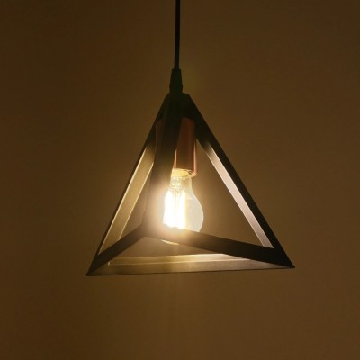 GloboStar® TRIANGLE 203-0161 Μοντέρνο Κρεμαστό Φωτιστικό Καμπάνα Μονόφωτο 1 x E27 IP20 Μάυρο με Χρυσό Πλαστικό - Μ24 x Π24 x Υ86cm Διακόσμηση - Φως - Χαλιά GloboStar® TRIANGLE 203-0161 Μοντέρνο Κρεμαστό Φωτιστικό Καμπάνα Μονόφωτο 1 x E27 IP20 Μάυρο με Χρυσό Πλαστικό - Μ24 x Π24 x Υ86cm Διακόσμηση - Φως - Χαλιά