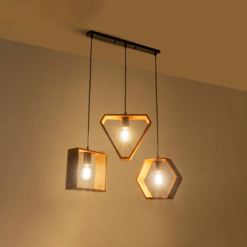 GLOBOSTAR® ELISE 999-0034 Μοντέρνο Κρεμαστό Φωτιστικό Οροφής με Ντουί 3 x E27 AC 220-240V IP20 - Καφέ & Μαύρο - Μ74 x Π9 x Υ40cm Διακόσμηση - Φως - Χαλιά GLOBOSTAR® ELISE 999-0034 Μοντέρνο Κρεμαστό Φωτιστικό Οροφής με Ντουί 3 x E27 AC 220-240V IP20 - Καφέ & Μαύρο - Μ74 x Π9 x Υ40cm Διακόσμηση - Φως - Χαλιά