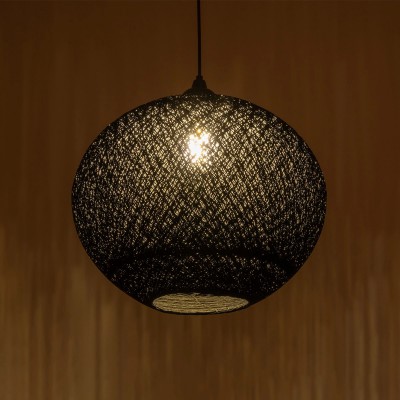 GLOBOSTAR® SOLEI 205-0004 Boho Κρεμαστό Φωτιστικό Οροφής με Ντουί 1 x E27 AC 220-240V IP20 - Μαύρο - M40 x Π40 x Υ45cm Διακόσμηση - Φως - Χαλιά GLOBOSTAR® SOLEI 205-0004 Boho Κρεμαστό Φωτιστικό Οροφής με Ντουί 1 x E27 AC 220-240V IP20 - Μαύρο - M40 x Π40 x Υ45cm Διακόσμηση - Φως - Χαλιά