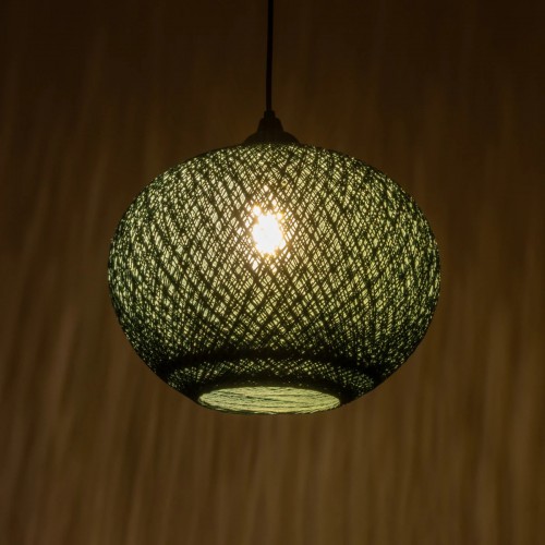 GLOBOSTAR® SOLEI 205-0014 Boho Κρεμαστό Φωτιστικό Οροφής με Ντουί 1 x E27 AC 220-240V IP20 - Πράσινο - M30 x Π30 x Υ35cm Διακόσμηση - Φως - Χαλιά GLOBOSTAR® SOLEI 205-0014 Boho Κρεμαστό Φωτιστικό Οροφής με Ντουί 1 x E27 AC 220-240V IP20 - Πράσινο - M30 x Π30 x Υ35cm Διακόσμηση - Φως - Χαλιά