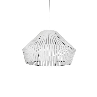 GLOBOSTAR® NUI 205-0064 Boho Κρεμαστό Φωτιστικό Οροφής με Ντουί 1 x E27 AC 220-240V IP20 - Λευκό - M60 x Π60 x Υ41cm