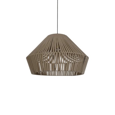 GLOBOSTAR® NUI 205-0068 Boho Κρεμαστό Φωτιστικό Οροφής με Ντουί 1 x E27 AC 220-240V IP20 - Μπεζ - M60 x Π60 x Υ41cm