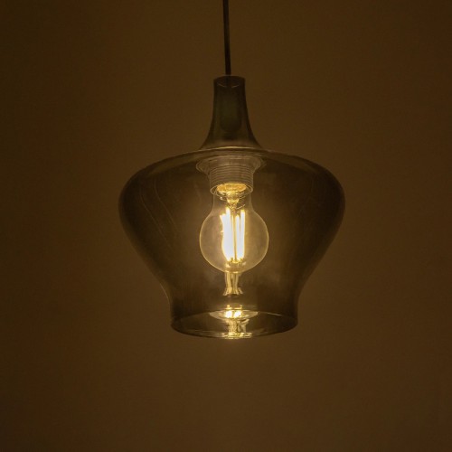 GLOBOSTAR® OVOCE 206-0032 Μοντέρνο Κρεμαστό Φωτιστικό Οροφής με Ντουί 1 x E27 AC 220-240V IP20 - Μαύρο Φιμέ - Μ20 x Π20 x Υ22cm Διακόσμηση - Φως - Χαλιά GLOBOSTAR® OVOCE 206-0032 Μοντέρνο Κρεμαστό Φωτιστικό Οροφής με Ντουί 1 x E27 AC 220-240V IP20 - Μαύρο Φιμέ - Μ20 x Π20 x Υ22cm Διακόσμηση - Φως - Χαλιά