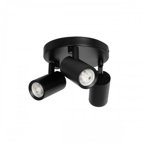 kelvo® SPOTA KLV-101-0144 Μοντέρνο Κινούμενο Φωτιστικό Σποτ Οροφής με Ντουί 3 x GU10 90° AC 220-240V IP20 - Μαύρο Ματ - Μ19 x Π19 x Υ14cm Διακόσμηση - Φως - Χαλιά