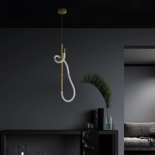 kelvo® GLOW KLV-101-0159 Κρεμαστό Φωτιστικό Οροφής LED 24W 2400lm 360° AC 220-240V IP20 Ρυθμιζόμενο Λευκό CCT με On/Off 2700K/4500K/6000K - Lumileds SMD Chip - Χρυσό Πλατίνα - Μ24 x Π10 x Υ62cm - 3 Χρόνια Εγγύηση Διακόσμηση - Φως - Χαλιά
