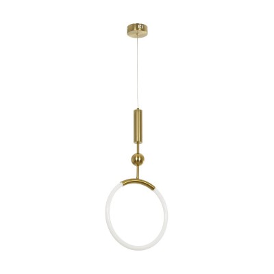 kelvo® GLOW KLV-101-0175 Κρεμαστό Φωτιστικό Οροφής LED 18W 1800lm 360° AC 220-240V IP20 Ρυθμιζόμενο Λευκό CCT με On/Off 2700K/4500K/6000K - Lumileds SMD Chip - Χρυσό Πλατίνα - Μ30 x Π6 x Υ60cm - 3 Χρόνια Εγγύηση Διακόσμηση - Φως - Χαλιά