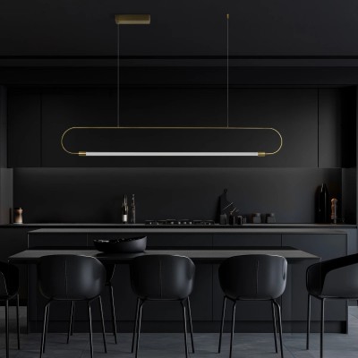 kelvo® GLOW KLV-101-0177 Κρεμαστό Φωτιστικό Οροφής LED 15W 1500lm 360° AC 220-240V IP20 Ρυθμιζόμενο Λευκό CCT με Χειριστήριο από 2700K έως 6000K Dimmable - Lumileds SMD Chip - Χρυσό Πλατίνα - Μ120 x Π3 x Υ17cm - 3 Χρόνια Εγγύηση kelvo® GLOW KLV-101-0177 Κρεμαστό Φωτιστικό Οροφής LED 15W 1500lm 360° AC 220-240V IP20 Ρυθμιζόμενο Λευκό CCT με Χειριστήριο από 2700K έως 6000K Dimmable - Lumileds SMD Chip - Χρυσό Πλατίνα - Μ120 x Π3 x Υ17cm - 3 Χρόνια Εγγύηση