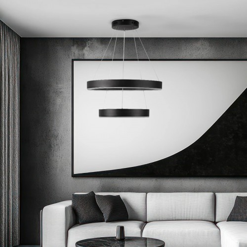 kelvo® VENOM KLV-101-0196 Κρεμαστό Φωτιστικό Οροφής LED 75W 7500lm 120° AC 220-240V IP20 Ρυθμιζόμενο Λευκό CCT με Χειριστήριο από 2700K έως 6000K Dimmable - Lumileds SMD Chip - Μαύρο Ματ - Μ60 x Π60 x Υ40cm - 3 Χρόνια Εγγύηση Διακόσμηση - Φως - Χαλιά kelvo® VENOM KLV-101-0196 Κρεμαστό Φωτιστικό Οροφής LED 75W 7500lm 120° AC 220-240V IP20 Ρυθμιζόμενο Λευκό CCT με Χειριστήριο από 2700K έως 6000K Dimmable - Lumileds SMD Chip - Μαύρο Ματ - Μ60 x Π60 x Υ40cm - 3 Χρόνια Εγγύηση Διακόσμηση - Φως - Χαλιά