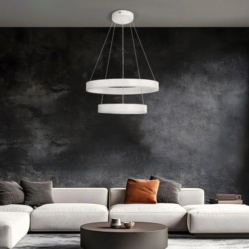 kelvo® VENOM KLV-101-0197 Κρεμαστό Φωτιστικό Οροφής LED 75W 7500lm 120° AC 220-240V IP20 Ρυθμιζόμενο Λευκό CCT με Χειριστήριο από 2700K έως 6000K Dimmable - Lumileds SMD Chip - Λευκό Ματ - Μ60 x Π60 x Υ40cm - 3 Χρόνια Εγγύηση Διακόσμηση - Φως - Χαλιά kelvo® VENOM KLV-101-0197 Κρεμαστό Φωτιστικό Οροφής LED 75W 7500lm 120° AC 220-240V IP20 Ρυθμιζόμενο Λευκό CCT με Χειριστήριο από 2700K έως 6000K Dimmable - Lumileds SMD Chip - Λευκό Ματ - Μ60 x Π60 x Υ40cm - 3 Χρόνια Εγγύηση Διακόσμηση - Φως - Χαλιά