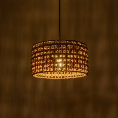 GloboStar® POMEGRANDE 204-0158 Boho Κρεμαστό Φωτιστικό Kαπέλο Μονόφωτο 1 x E27 IP20 Μπεζ Rattan με Καφέ Ξυλο - Μ30 x Π30 x Υ16cm Διακόσμηση - Φως - Χαλιά GloboStar® POMEGRANDE 204-0158 Boho Κρεμαστό Φωτιστικό Kαπέλο Μονόφωτο 1 x E27 IP20 Μπεζ Rattan με Καφέ Ξυλο - Μ30 x Π30 x Υ16cm Διακόσμηση - Φως - Χαλιά