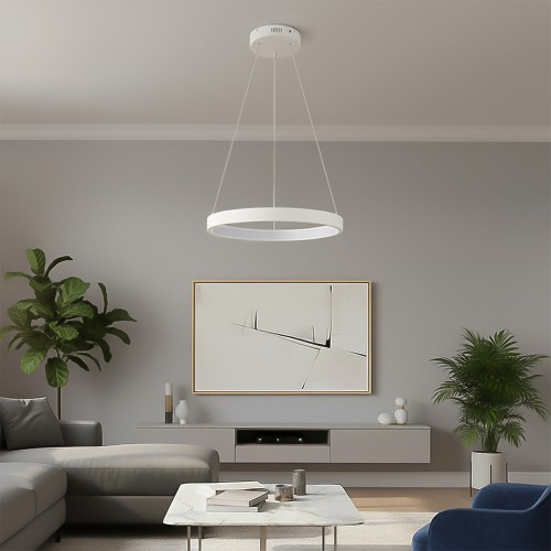 kelvo® NEMESIS KLV-101-0209 Κρεμαστό Φωτιστικό Οροφής LED 45W 4500lm 180° AC 220-240V IP20 Ρυθμιζόμενο Λευκό CCT με Χειριστήριο από 2700K έως 6000K Dimmable - Lumileds SMD Chip - Λευκό Ματ - Μ60 x Π60 x Υ4cm - 3 Χρόνια Εγγύηση Διακόσμηση - Φως - Χαλιά kelvo® NEMESIS KLV-101-0209 Κρεμαστό Φωτιστικό Οροφής LED 45W 4500lm 180° AC 220-240V IP20 Ρυθμιζόμενο Λευκό CCT με Χειριστήριο από 2700K έως 6000K Dimmable - Lumileds SMD Chip - Λευκό Ματ - Μ60 x Π60 x Υ4cm - 3 Χρόνια Εγγύηση Διακόσμηση - Φως - Χαλιά