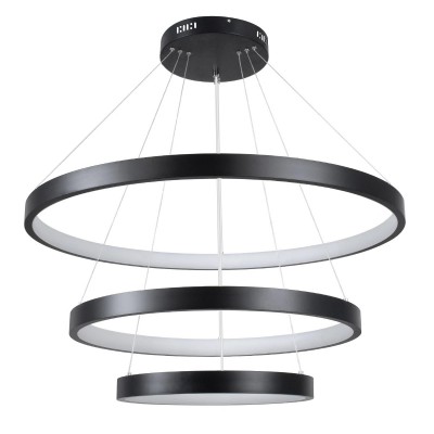 kelvo® NEMESIS KLV-101-0220 Κρεμαστό Φωτιστικό Οροφής LED 120W 12000lm 180° AC 220-240V IP20 Ρυθμιζόμενο Λευκό CCT με Χειριστήριο από 2700K έως 6000K Dimmable - Lumileds SMD Chip - Μαύρο Ματ - Μ80 x Π80 x Υ80cm - 3 Χρόνια Εγγύηση Διακόσμηση - Φως - Χαλιά
