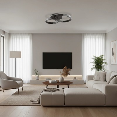 kelvo® DIAMOND KLV-101-0223 Φωτιστικό Οροφής LED 67W 6700lm 360° AC 220-240V IP20 Ρυθμιζόμενο Λευκό CCT με Χειριστήριο από 2700K έως 6000K Dimmable - Lumileds SMD Chip - Μαύρο Ματ - Μ60 x Π40 x Υ14cm - 3 Χρόνια Εγγύηση kelvo® DIAMOND KLV-101-0223 Φωτιστικό Οροφής LED 67W 6700lm 360° AC 220-240V IP20 Ρυθμιζόμενο Λευκό CCT με Χειριστήριο από 2700K έως 6000K Dimmable - Lumileds SMD Chip - Μαύρο Ματ - Μ60 x Π40 x Υ14cm - 3 Χρόνια Εγγύηση