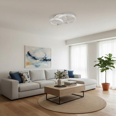kelvo® DIAMOND KLV-101-0224 Φωτιστικό Οροφής LED 67W 6700lm 360° AC 220-240V IP20 Ρυθμιζόμενο Λευκό CCT με Χειριστήριο από 2700K έως 6000K Dimmable - Lumileds SMD Chip - Λευκό Ματ - Μ60 x Π40 x Υ14cm - 3 Χρόνια Εγγύηση kelvo® DIAMOND KLV-101-0224 Φωτιστικό Οροφής LED 67W 6700lm 360° AC 220-240V IP20 Ρυθμιζόμενο Λευκό CCT με Χειριστήριο από 2700K έως 6000K Dimmable - Lumileds SMD Chip - Λευκό Ματ - Μ60 x Π40 x Υ14cm - 3 Χρόνια Εγγύηση