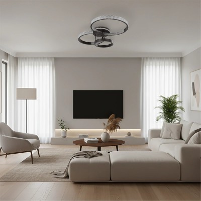 kelvo® DIAMOND KLV-101-0226 Φωτιστικό Οροφής LED 100W 10000lm 360° AC 220-240V IP20 Ρυθμιζόμενο Λευκό CCT με Χειριστήριο από 2700K έως 6000K Dimmable - Lumileds SMD Chip - Μαύρο Ματ - Μ80 x Π50 x Υ20cm - 3 Χρόνια Εγγύηση kelvo® DIAMOND KLV-101-0226 Φωτιστικό Οροφής LED 100W 10000lm 360° AC 220-240V IP20 Ρυθμιζόμενο Λευκό CCT με Χειριστήριο από 2700K έως 6000K Dimmable - Lumileds SMD Chip - Μαύρο Ματ - Μ80 x Π50 x Υ20cm - 3 Χρόνια Εγγύηση