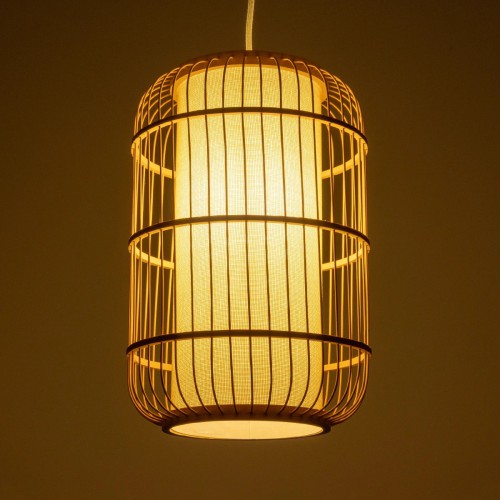 GloboStar® DE PARIS 00893 Vintage Κρεμαστό Φωτιστικό Οροφής Μονόφωτο 1 x E27 Μπεζ Ξύλινο Bamboo Φ25 x Υ42cm Διακόσμηση - Φωτισμός - Χαλιά GloboStar® DE PARIS 00893 Vintage Κρεμαστό Φωτιστικό Οροφής Μονόφωτο 1 x E27 Μπεζ Ξύλινο Bamboo Φ25 x Υ42cm Διακόσμηση - Φωτισμός - Χαλιά