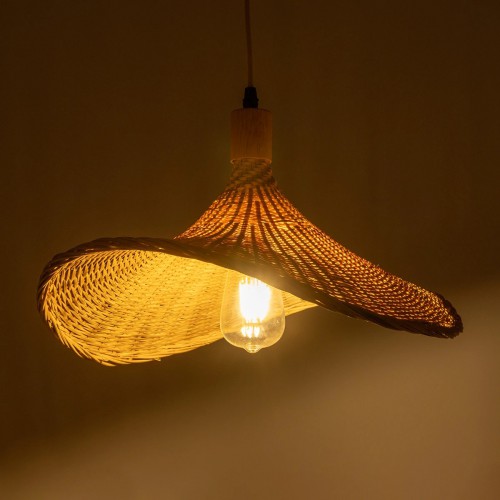 GloboStar® CUBA 01717 Vintage Κρεμαστό Φωτιστικό Οροφής Μονόφωτο 1 x E27 Μπεζ Ξύλινο Bamboo Φ43 x Y30cm Διακόσμηση - Φωτισμός - Χαλιά GloboStar® CUBA 01717 Vintage Κρεμαστό Φωτιστικό Οροφής Μονόφωτο 1 x E27 Μπεζ Ξύλινο Bamboo Φ43 x Y30cm Διακόσμηση - Φωτισμός - Χαλιά