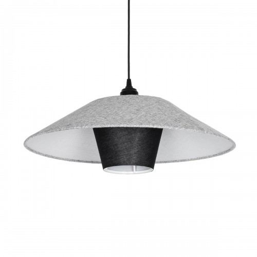 GLOBOSTAR® STORM 203-0292 Μοντέρνο Κρεμαστό Φωτιστικό Οροφής με Ντουί 1 x E27 AC 220-240V IP20 - Μαύρο & Γκρί  - Μ50 x Π50 x Υ24cm Διακόσμηση - Φως - Χαλιά