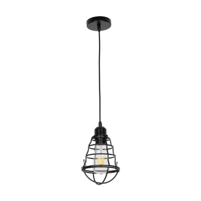 GLOBOSTAR® ALDO 999-0096 Vintage Κρεμαστό Φωτιστικό Οροφής με Ντουί 1 x E27 AC 220-240V IP20 - Μαύρο - Μ15 x Π15 x Υ24cm Διακόσμηση - Φως - Χαλιά GLOBOSTAR® ALDO 999-0096 Vintage Κρεμαστό Φωτιστικό Οροφής με Ντουί 1 x E27 AC 220-240V IP20 - Μαύρο - Μ15 x Π15 x Υ24cm Διακόσμηση - Φως - Χαλιά