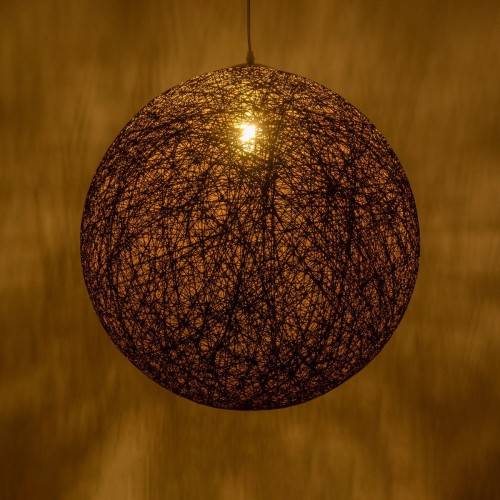 GLOBOSTAR® OCEANA 999-0156 Boho Κρεμαστό Φωτιστικό Οροφής με Ντουί 1 x E27 AC 220-240V IP20 - Καφέ - Μ60 x Π60 x Υ60cm Διακόσμηση - Φως - Χαλιά