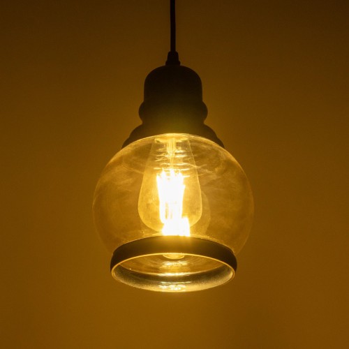 GLOBOSTAR® OLIVER 999-0186 Vintage Κρεμαστό Φωτιστικό Οροφής με Ντουί 1 x E27 AC 220-240V IP20 - Μελί & Μαύρο - Μ16 x Π16 x Υ25cm Διακόσμηση - Φως - Χαλιά GLOBOSTAR® OLIVER 999-0186 Vintage Κρεμαστό Φωτιστικό Οροφής με Ντουί 1 x E27 AC 220-240V IP20 - Μελί & Μαύρο - Μ16 x Π16 x Υ25cm Διακόσμηση - Φως - Χαλιά