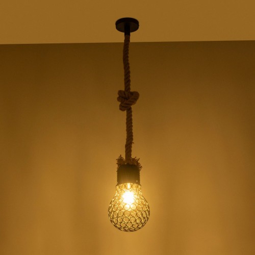 GLOBOSTAR® URBAN 999-0191 Vintage Κρεμαστό Φωτιστικό Οροφής με Ντουί 1 x E27 AC 220-240V IP20 - Μαύρο & Μπεζ - Μ15 x Π15 x Υ80cm Διακόσμηση - Φως - Χαλιά GLOBOSTAR® URBAN 999-0191 Vintage Κρεμαστό Φωτιστικό Οροφής με Ντουί 1 x E27 AC 220-240V IP20 - Μαύρο & Μπεζ - Μ15 x Π15 x Υ80cm Διακόσμηση - Φως - Χαλιά