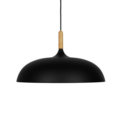 GLOBOSTAR® VALLETE 01258 Μοντέρνο Κρεμαστό Φωτιστικό Οροφής με Ντουί 1 x E27 AC 220-240V IP20 - Μαύρο & Μπεζ - Μ45 x Π45 x Υ27cm