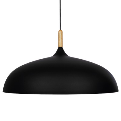 GLOBOSTAR® VALLETE 01259 Μοντέρνο Κρεμαστό Φωτιστικό Οροφής με Ντουί 1 x E27 AC 220-240V IP20 - Μαύρο & Μπεζ - Μ60 x Π60 x Υ35cm