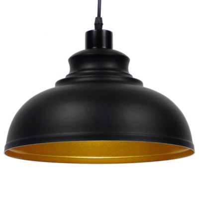 GLOBOSTAR® ANDY 01000 Μοντέρνο Κρεμαστό Φωτιστικό Οροφής με Ντουί 1 x E27 AC 220-240V IP20 - Μαύρο & Χρυσό - Μ35 x Π35 x Υ28cm GLOBOSTAR® ANDY 01000 Μοντέρνο Κρεμαστό Φωτιστικό Οροφής με Ντουί 1 x E27 AC 220-240V IP20 - Μαύρο & Χρυσό - Μ35 x Π35 x Υ28cm