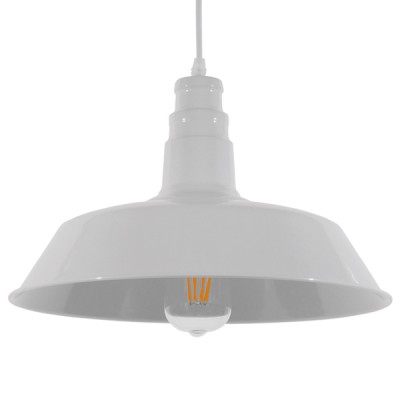 GLOBOSTAR® RAY 01043 Vintage Κρεμαστό Φωτιστικό Οροφής με Ντουί 1 x E27 AC 220-240V IP20 - Λευκό - Μ36 x Π36 x Υ25cm GLOBOSTAR® RAY 01043 Vintage Κρεμαστό Φωτιστικό Οροφής με Ντουί 1 x E27 AC 220-240V IP20 - Λευκό - Μ36 x Π36 x Υ25cm