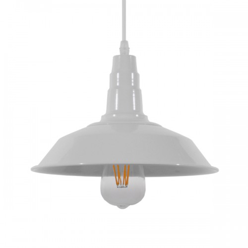 GLOBOSTAR® RAY 01044 Vintage Κρεμαστό Φωτιστικό Οροφής με Ντουί 1 x E27 AC 220-240V IP20 - Λευκό - Μ26 x Π26 x Υ25cm GLOBOSTAR® RAY 01044 Vintage Κρεμαστό Φωτιστικό Οροφής με Ντουί 1 x E27 AC 220-240V IP20 - Λευκό - Μ26 x Π26 x Υ25cm